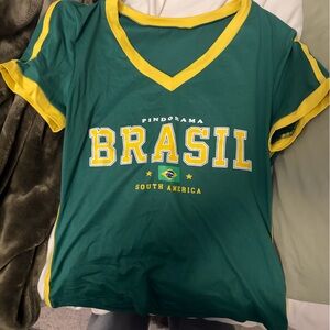 Green and Yellow Brazil Tank Top